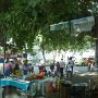 it is the novina of the Lady of the Candle so there are lots of street vendors